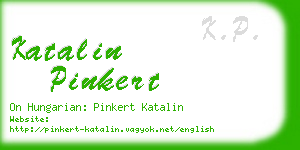 katalin pinkert business card